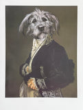Thierry Poncelet exhibition poster - The Archduke - dog portrait - museum artist - art print - Belgian artist