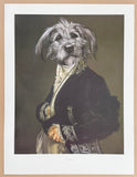 Thierry Poncelet exhibition poster - The Archduke - dog portrait - museum artist - art print - Belgian artist