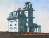 Edward Hopper exhibition poster - House by the railroad - museum artist - art print