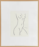 Henri Matisse exhibition poster - Female portrait - Nude woman - art print on silkscreen paper