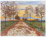 Ferdinand Hodler exhibition poster - Autumn Evening - art print