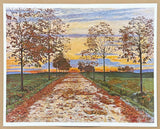Ferdinand Hodler exhibition poster - Autumn Evening - art print