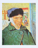 Vincent van Gogh exhibition poster - Self-Portrait with Bandaged Ear - museum artist - art print