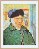 Vincent van Gogh exhibition poster - Self-Portrait with Bandaged Ear - museum artist - art print