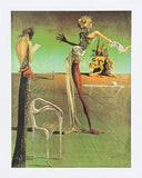 Salvador Dali exhibition poster - Femme a Tete de Roses - surrealist - museum artist - art print
