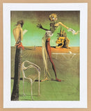 Salvador Dali exhibition poster - Femme a Tete de Roses - surrealist - museum artist - art print