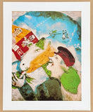 Marc Chagall exhibition poster - The Rural Life - museum artist - art print - 1999