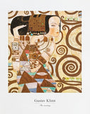 Gustav Klimt exhibition poster - The waiting - female portrait - museum artist - art print