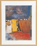 Marc Chagall exhibition poster - Claire de Lune - museum artist - art print - 1999
