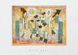 Paul Klee exhibition poster - Wandbild aus dem Tempel der Sehnsucht - cubism - art print - 1987