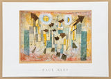 Paul Klee exhibition poster - Wandbild aus dem Tempel der Sehnsucht - cubism - art print - 1987