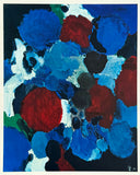Ernst Wilhelm Nay exhibition poster - Ontario blue - German painter - museum artist - art print