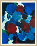 Ernst Wilhelm Nay exhibition poster - Ontario blue - German painter - museum artist - art print