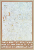 Jasper Johns exhibition poster - Double White Map - Whitney museum - art print - 2005