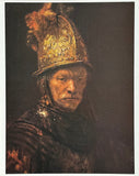 Rembrandt van Rijn exhibition poster - The Man with the Golden Helmet - museum artist - art print - 1974
