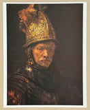 Rembrandt van Rijn exhibition poster - The Man with the Golden Helmet - museum artist - art print - 1974