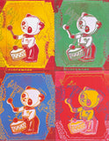 Andy Warhol exhibition poster - four Pandas - museum artist - art print - pop art - 1993