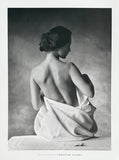 Christian Coigny exhibition poster - Modesty - Nude Female - black white photography - naked lady - art print