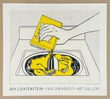 Roy Lichtenstein exhibition poster - Washing Machine - Yale - art print