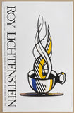 Roy Lichtenstein exhibition poster - Cup and Saucer - Pop Art - art print