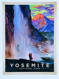 Yosemite exhibition poster - National Park - mountains - tourism - decorative art print