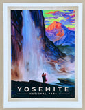 Yosemite exhibition poster - National Park - mountains - tourism - decorative art print