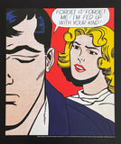 Roy Lichtenstein exhibition poster - Forget It - museum artist - art print - pop art