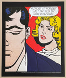 Roy Lichtenstein exhibition poster - Forget It - museum artist - art print - pop art