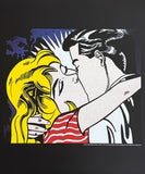 Roy Lichtenstein exhibition poster - Kiss - museum artist - art print - pop art