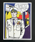 Roy Lichtenstein exhibition poster - Mr. Bellamy - museum artist - art print - pop art