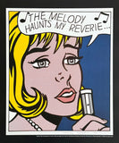 Roy Lichtenstein exhibition poster - Reverie - museum artist - art print - pop art