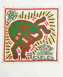 Keith Haring exhibition poster - Green Dog - pop art - art print