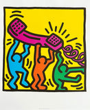 Keith Haring exhibition poster - Telephone - pop art - art print
