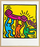 Keith Haring exhibition poster - Telephone - pop art - art print