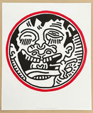 Keith Haring exhibition poster - Monster - Face - pop art - art print