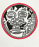 Keith Haring exhibition poster - Monster - Face - pop art - art print