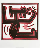 Keith Haring exhibition poster - Untitled - Dog - pop art - art print