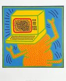 Keith Haring exhibition poster - Computer - pop art - art print