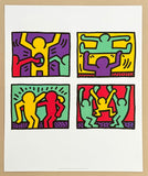 Keith Haring exhibition poster - Pop shop Quad I, 1987 - pop art - art print
