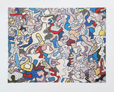 Jean Dubuffet exhibition poster - La vie de familie - museum artist - art print