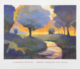 Lawrence Mathis exhibition poster - Brook through the wood - art print