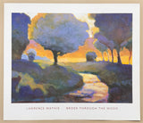 Lawrence Mathis exhibition poster - Brook through the wood - art print
