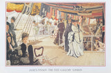 James Tissot exhibition poster - The Ball on Shipboard - Tate Gallery London - art print