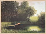 Michael Sowa exhibition poster - Kohlers Schwein - Jumping Pig - museum artist - art print - German artist
