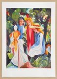 August Macke exhibition poster - Four Girls - museum artist - art print