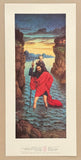 Dieric Bouts exhibition poster - St Christopher - bible - renaissance - art print - 1969