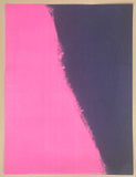 Andy Warhol exhibition poster - Shadows  - pink - black - abstract - pop-art - museum artist - art print - 2014