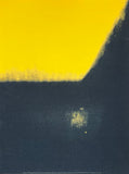 Andy Warhol exhibition poster - Shadows  - yellow - black - abstract - pop-art - museum artist - art print - 2014