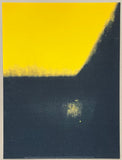 Andy Warhol exhibition poster - Shadows  - yellow - black - abstract - pop-art - museum artist - art print - 2014