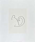 Pablo Picasso exhibition poster - L'ecureuil - The squirrel - museum artist - art print - silkscreen